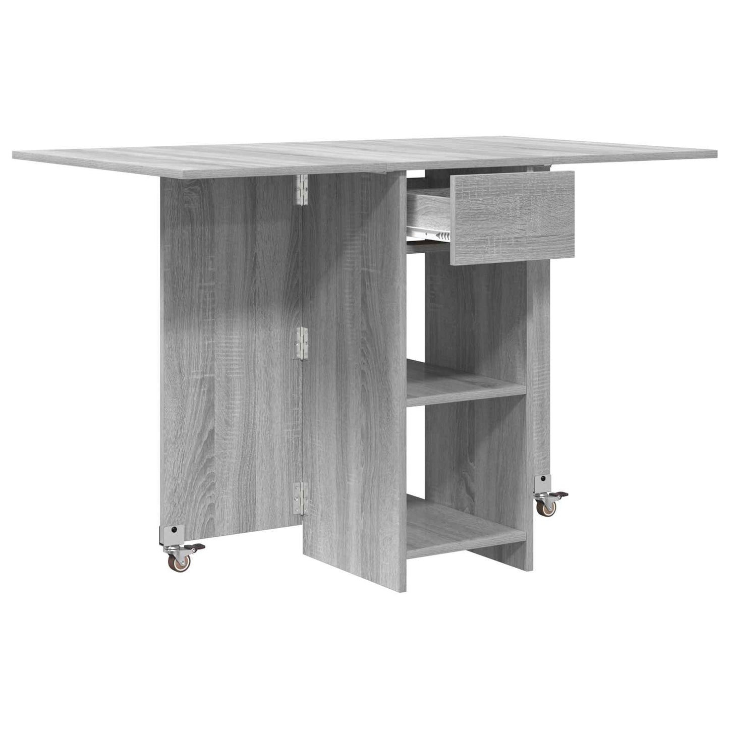 Eettafel 115 x 70 x 75 cm Bewerkt hout Grijs Sonoma Rechthoekig