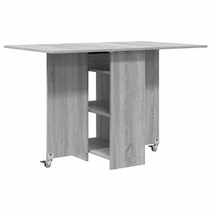 Eettafel 115 x 70 x 75 cm Bewerkt hout Grijs Sonoma Rechthoekig