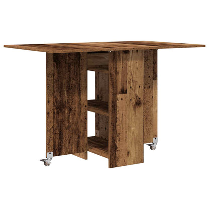 Eettafel 115 x 70 x 75 cm Bewerkt hout Oud hout Rechthoekig