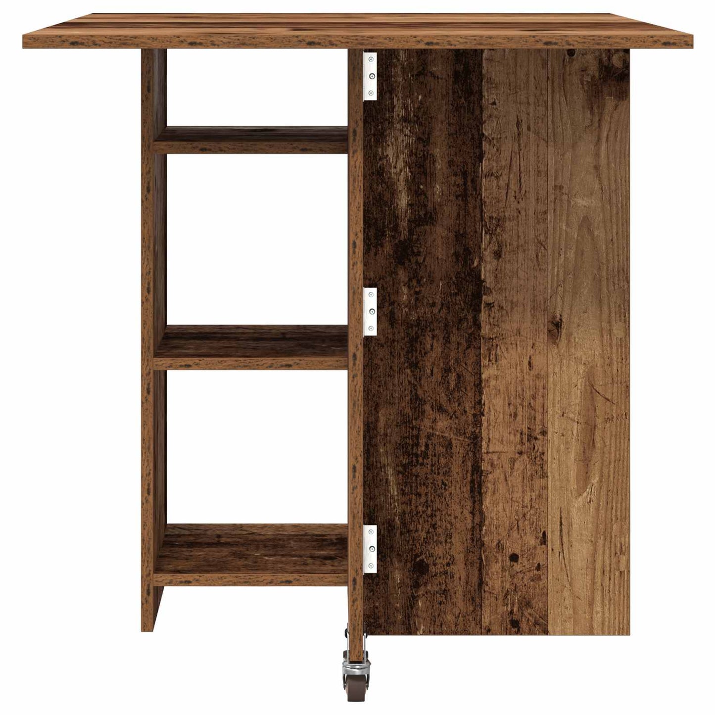 Eettafel 115 x 70 x 75 cm Bewerkt hout Oud hout Rechthoekig