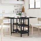 Dining Table 122 x 80 x 76.5 cm Engineered Wood Black Oak