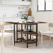 Eettafel 122x80x76,5 cm oud hout uitschuifbaar