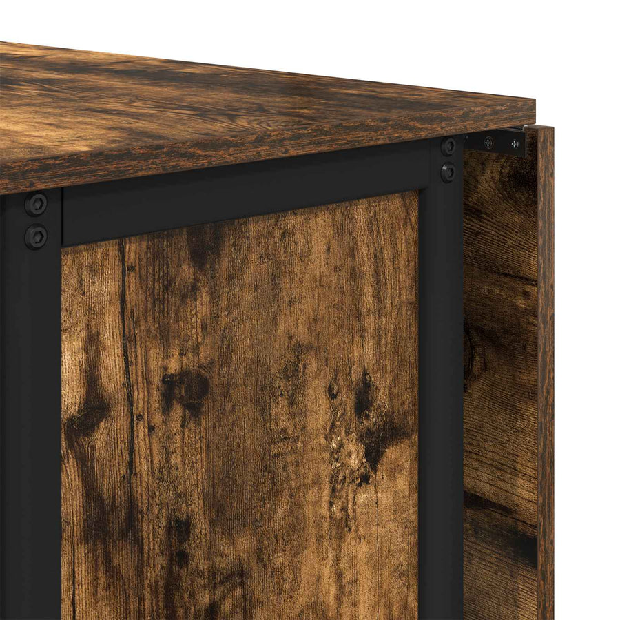 Opvouwbare eettafel met wielen 130 x 80 x 76,5 cm staal PB
