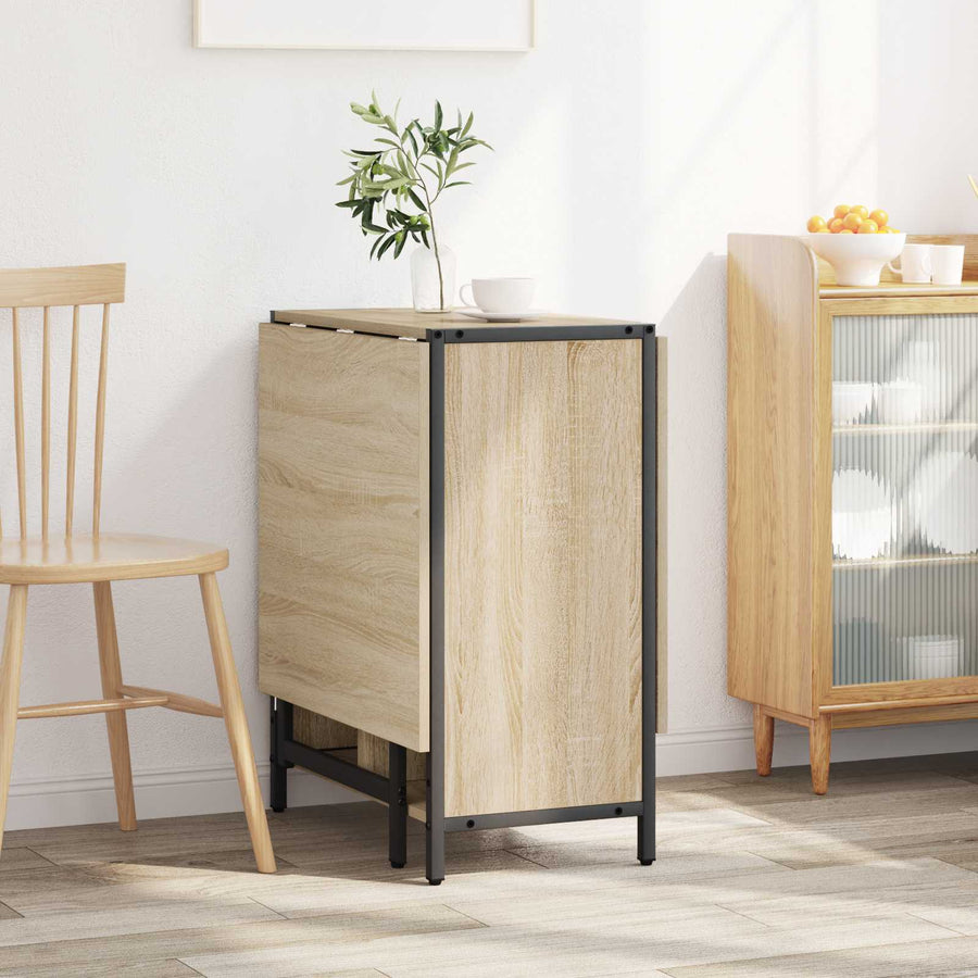 Eettafel 144 x 60 x 75 cm Bewerkt hout Sonoma Eiken Rechthoekig