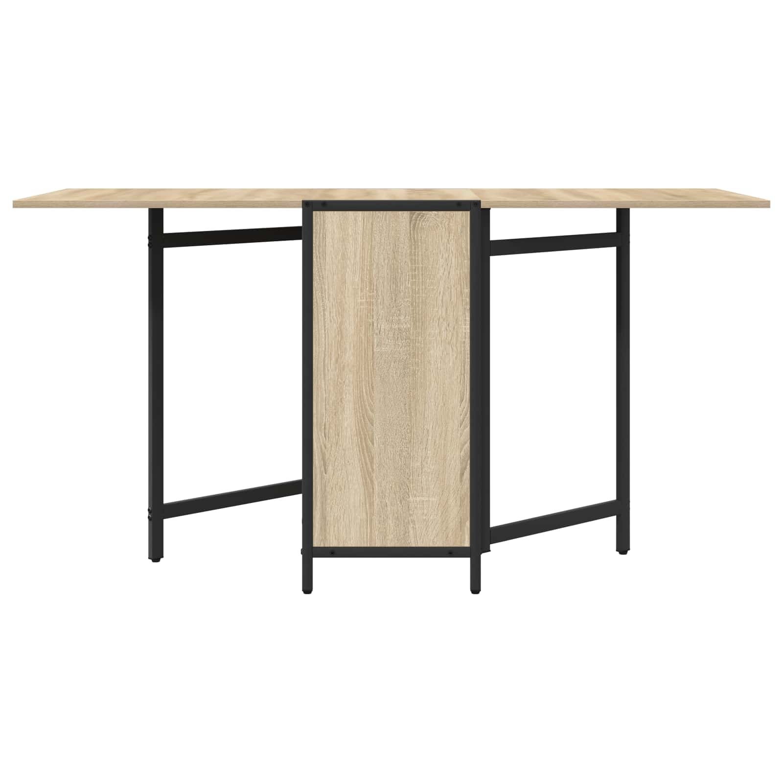 Eettafel 144 x 60 x 75 cm Bewerkt hout Sonoma Eiken Rechthoekig