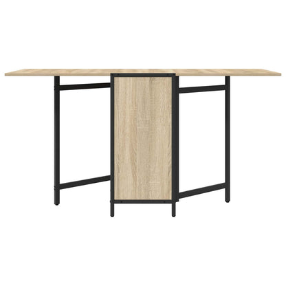 Eettafel 144 x 60 x 75 cm Bewerkt hout Sonoma Eiken Rechthoekig