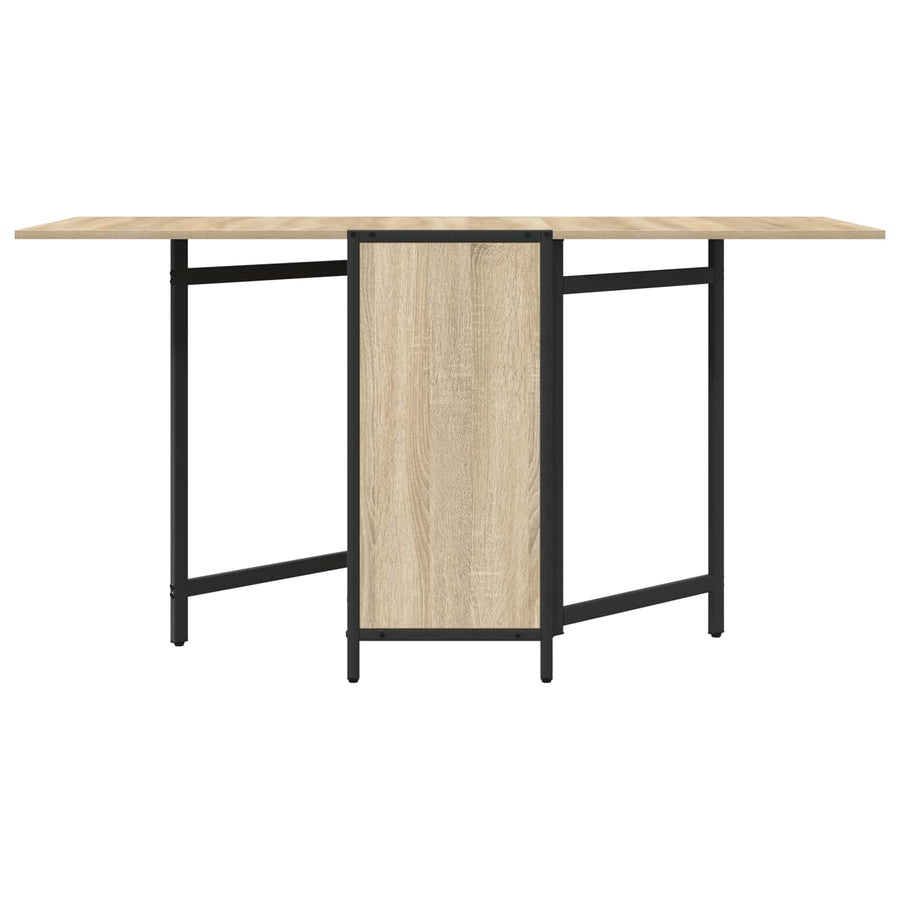 Eettafel 144 x 60 x 75 cm Bewerkt hout Sonoma Eiken Rechthoekig
