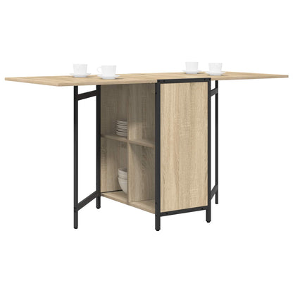 Eettafel 144 x 60 x 75 cm Bewerkt hout Sonoma Eiken Rechthoekig