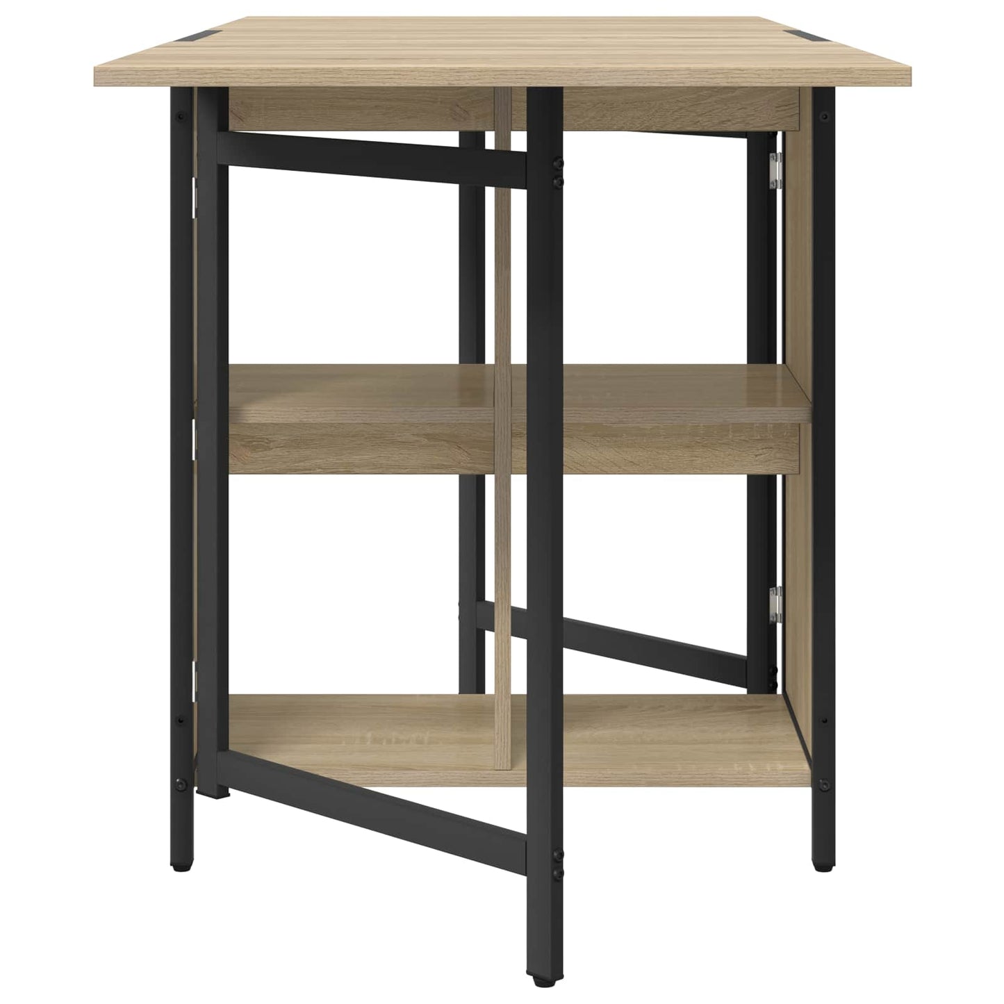 Eettafel 144 x 60 x 75 cm Bewerkt hout Sonoma Eiken Rechthoekig