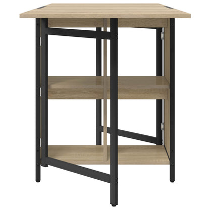 Eettafel 144 x 60 x 75 cm Bewerkt hout Sonoma Eiken Rechthoekig