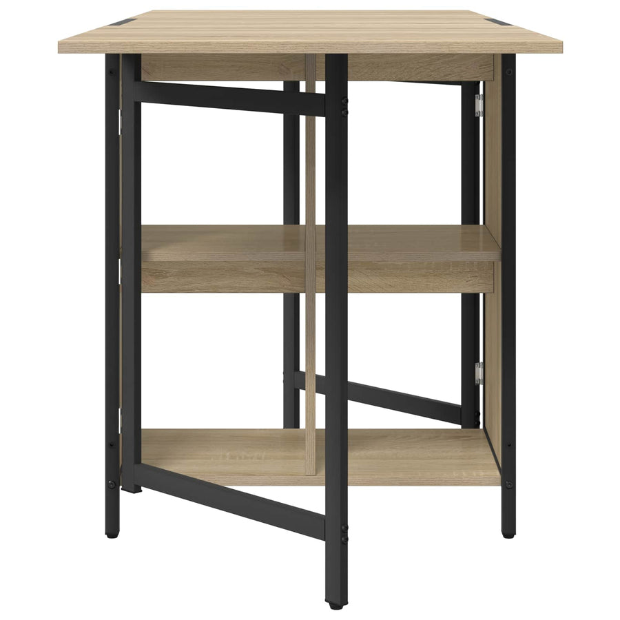 Eettafel 144 x 60 x 75 cm Bewerkt hout Sonoma Eiken Rechthoekig