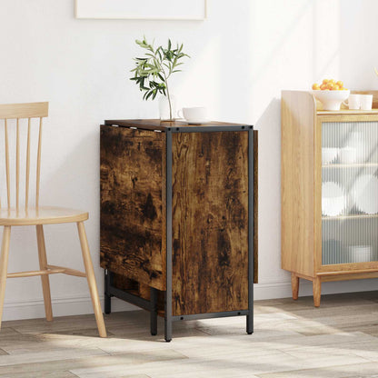 Eettafel 144 x 60 x 75 cm Bewerkt hout Gerookt eiken