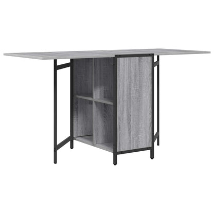 Eettafel 144 x 60 x 75 cm Bewerkt hout Grijs Sonoma Rechthoekig