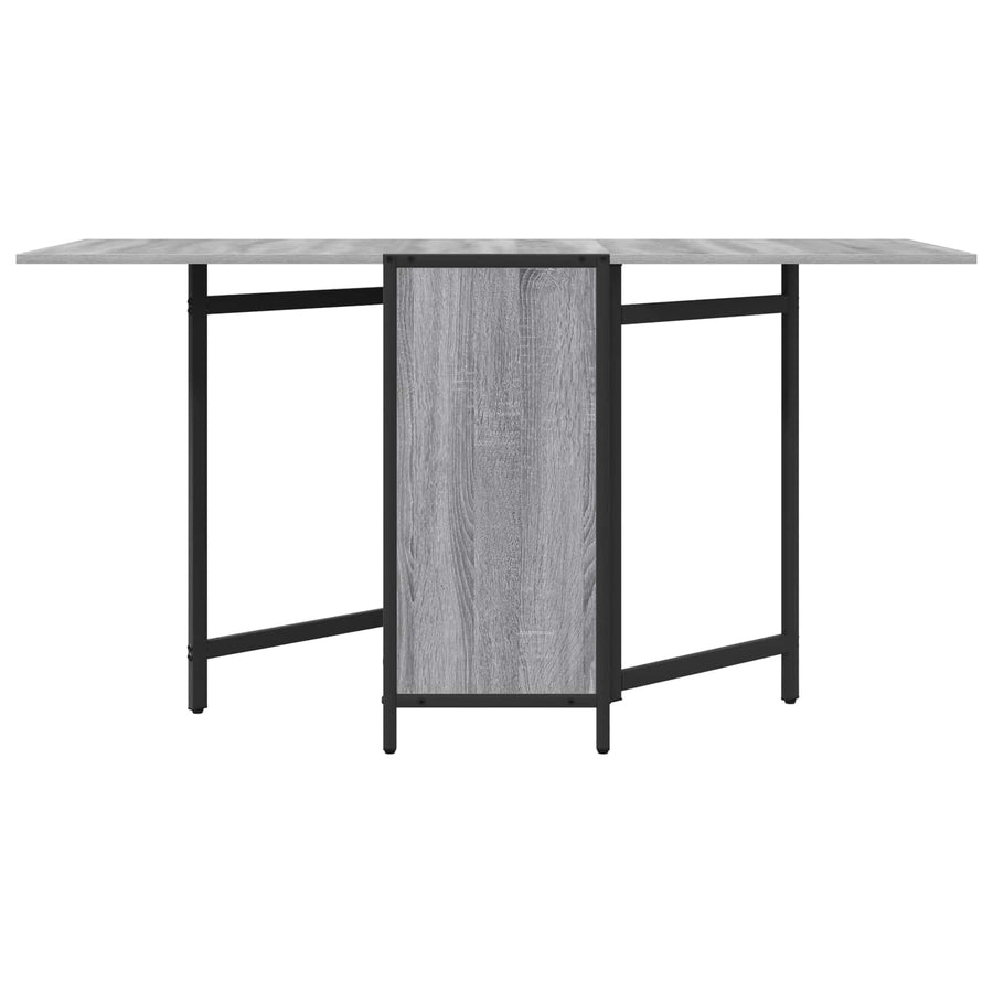 Eettafel 144 x 60 x 75 cm Bewerkt hout Grijs Sonoma Rechthoekig