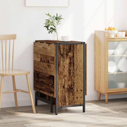 Eettafel 144 x 60 x 75 cm Bewerkt hout Oud hout Rechthoekig