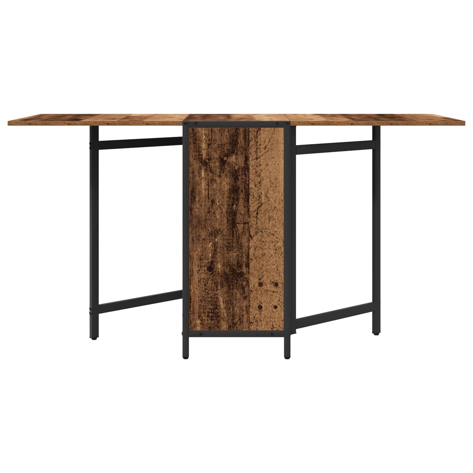 Eettafel 144 x 60 x 75 cm Bewerkt hout Oud hout Rechthoekig