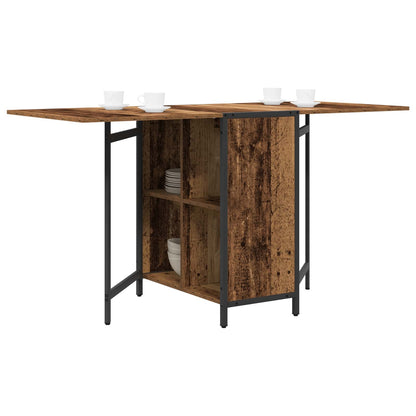 Eettafel 144 x 60 x 75 cm Bewerkt hout Oud hout Rechthoekig