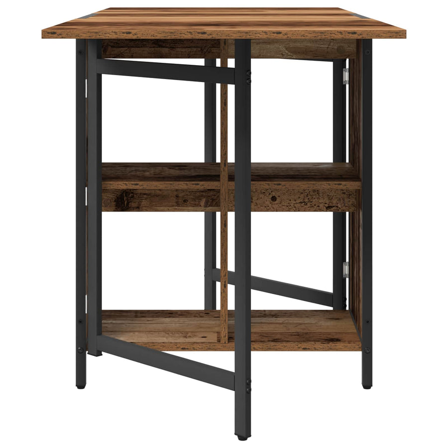 Eettafel 144 x 60 x 75 cm Bewerkt hout Oud hout Rechthoekig