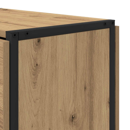 Eettafel 144 x 60 x 75 cm Bewerkt hout Artisanaal eiken