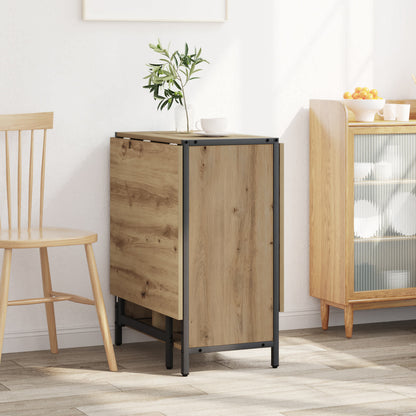 Eettafel 144 x 60 x 75 cm Bewerkt hout Artisanaal eiken
