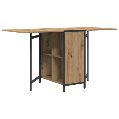 Eettafel 144 x 60 x 75 cm Bewerkt hout Artisanaal eiken