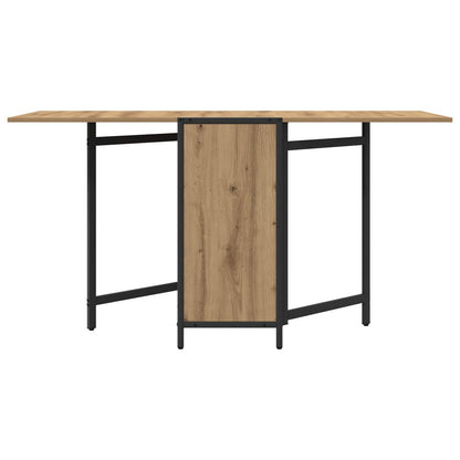 Eettafel 144 x 60 x 75 cm Bewerkt hout Artisanaal eiken