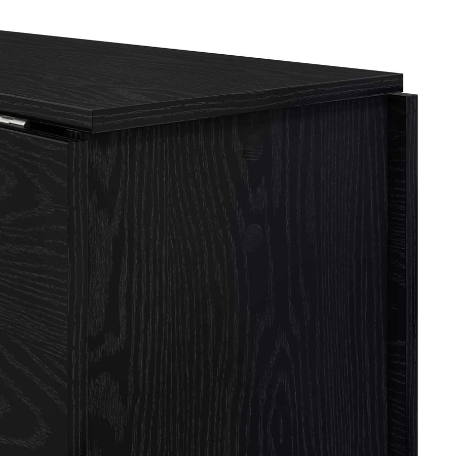 Eettafel 138 x 70 x 73,5 cm Bewerkt hout Zwart eiken