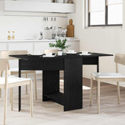 Eettafel 138x70x73,5 cm zwart eiken bewerkt hout