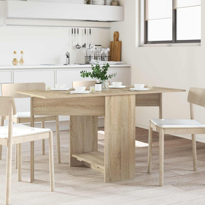 Eettafel 138 x 70 x 73,5 cm Bewerkt hout Sonoma Eiken