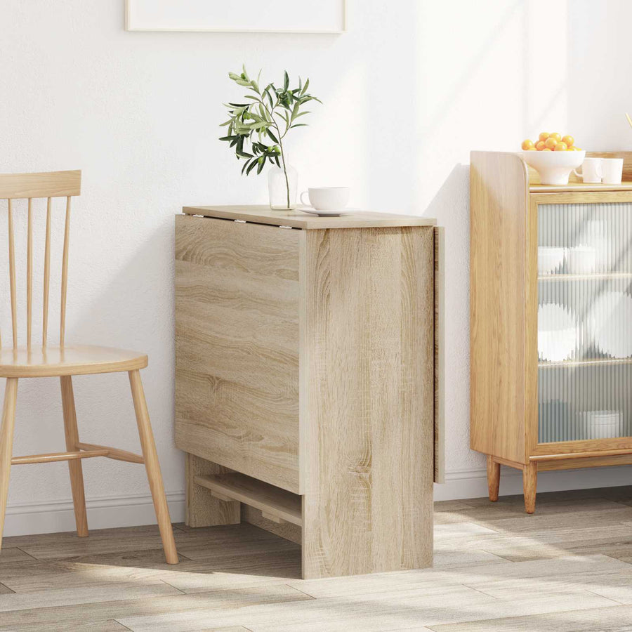 Eettafel 138 x 70 x 73,5 cm Bewerkt hout Sonoma Eiken