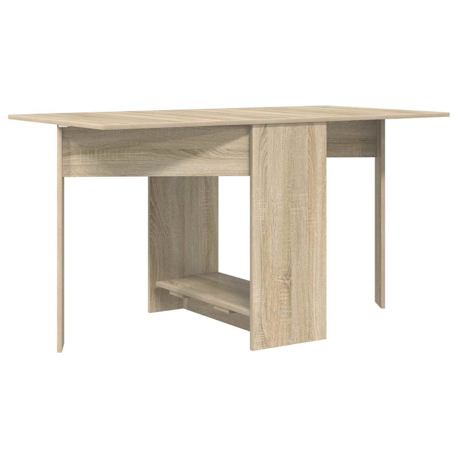 Eettafel 138 x 70 x 73,5 cm Bewerkt hout Sonoma Eiken