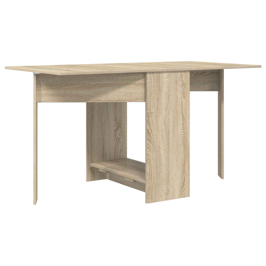 Eettafel 138 x 70 x 73,5 cm Bewerkt hout Sonoma Eiken