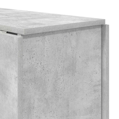 Eettafel 138 x 70 x 73,5 cm Bewerkt hout Betongrijs Rechthoekig