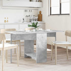Eettafel 138x70x73,5 cm bewerkt hout betongrijs