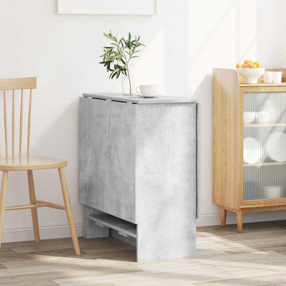 Eettafel 138 x 70 x 73,5 cm Bewerkt hout Betongrijs Rechthoekig