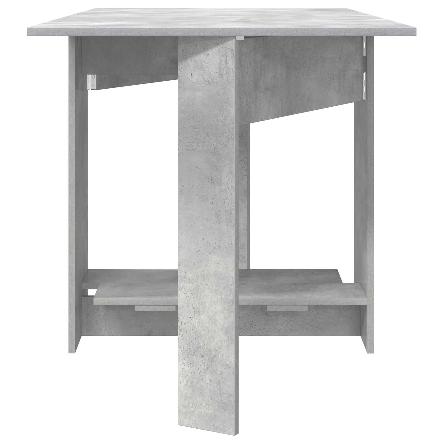 Eettafel 138 x 70 x 73,5 cm Bewerkt hout Betongrijs Rechthoekig