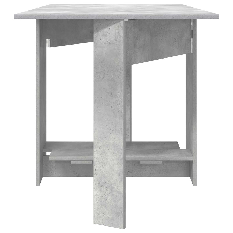 Eettafel 138 x 70 x 73,5 cm Bewerkt hout Betongrijs Rechthoekig