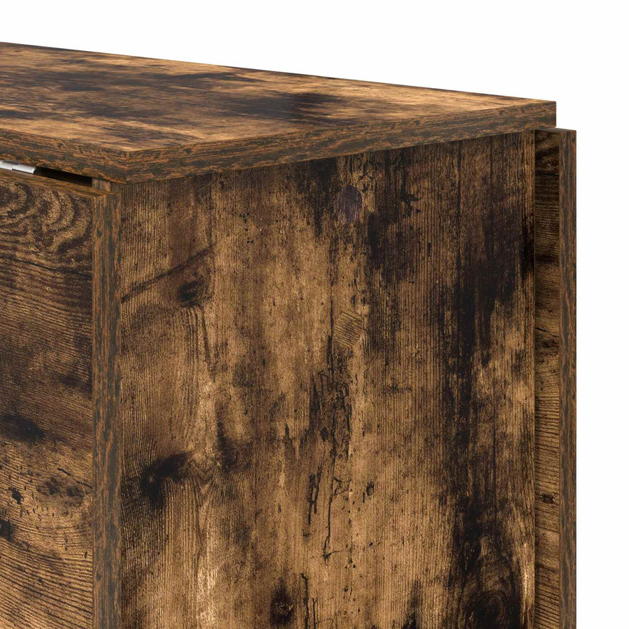 Eettafel 138 x 70 x 73,5 cm Bewerkt hout Gerookt eiken