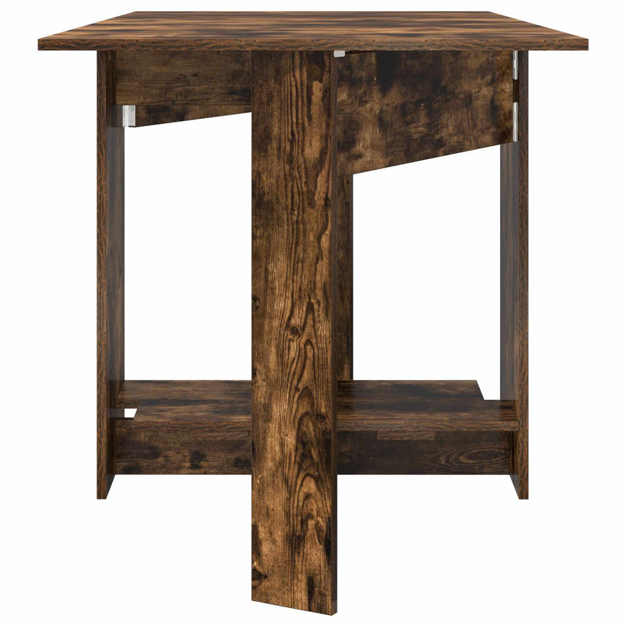 Eettafel 138 x 70 x 73,5 cm Bewerkt hout Gerookt eiken