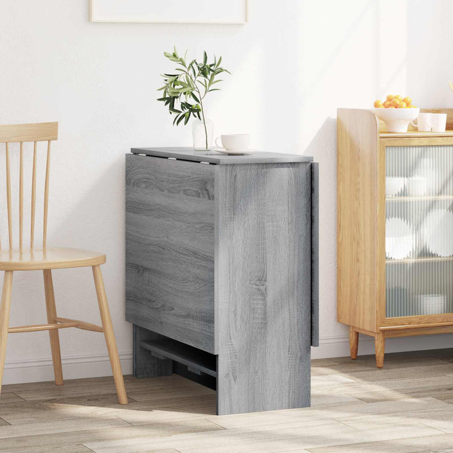 Eettafel 138 x 70 x 73,5 cm Bewerkt hout Grijs Sonoma