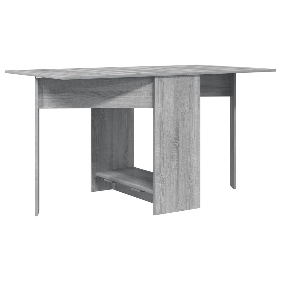 Eettafel 138 x 70 x 73,5 cm Bewerkt hout Grijs Sonoma