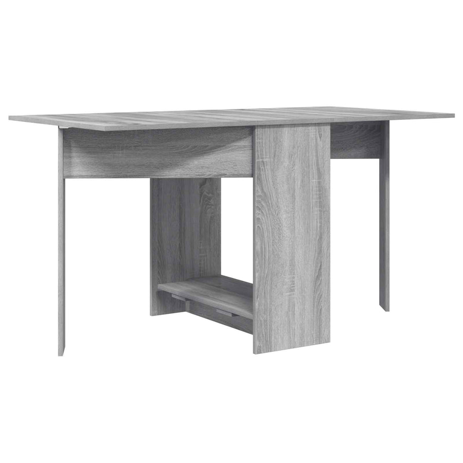 Eettafel 138 x 70 x 73,5 cm Bewerkt hout Grijs Sonoma