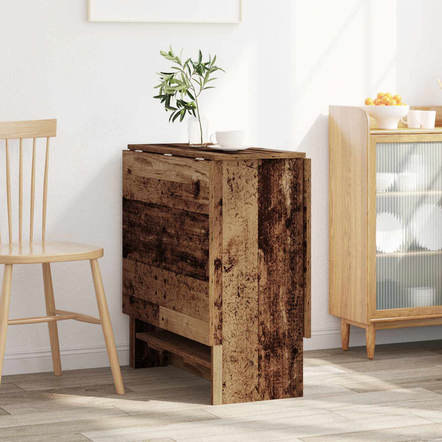 Eettafel 138 x 70 x 73,5 cm Bewerkt hout Oud hout Rechthoekig