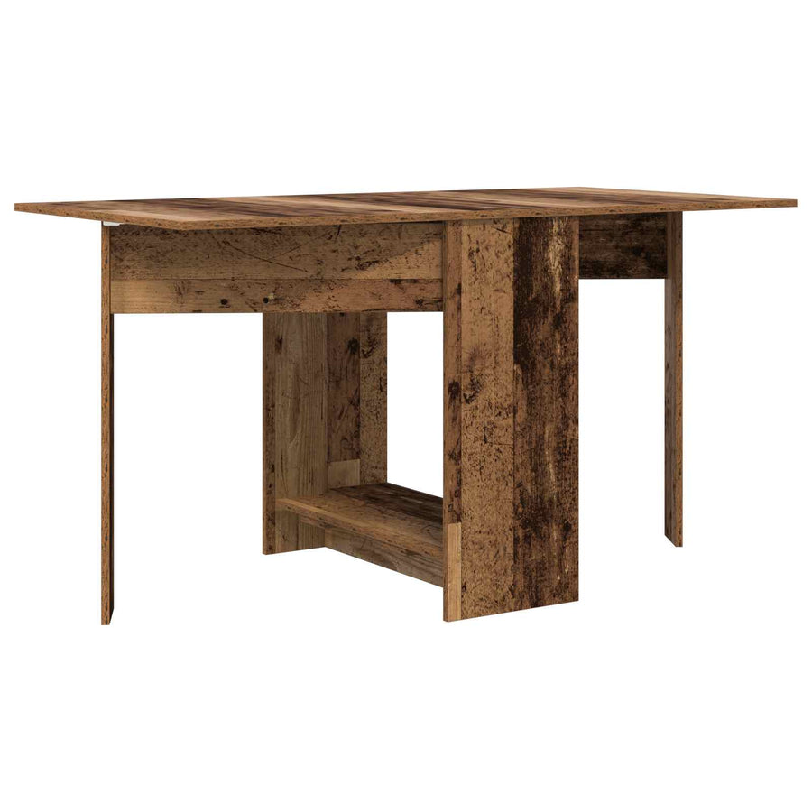 Eettafel 138 x 70 x 73,5 cm Bewerkt hout Oud hout Rechthoekig