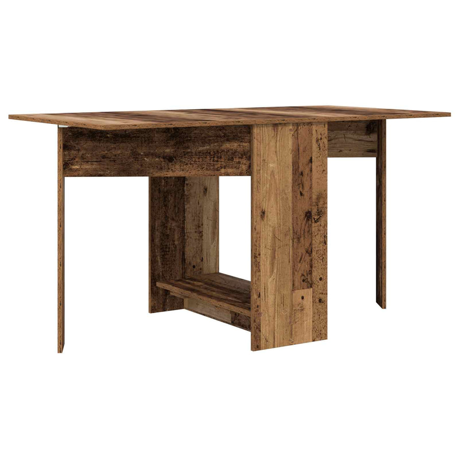Eettafel 138 x 70 x 73,5 cm Bewerkt hout Oud hout Rechthoekig