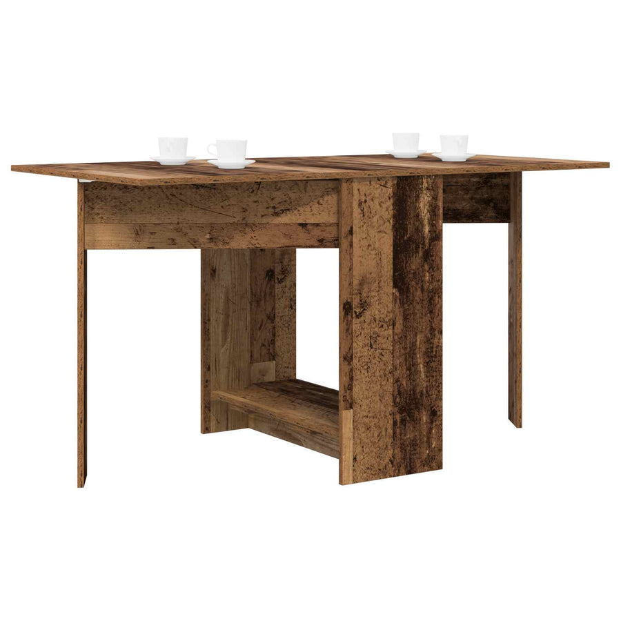 Eettafel 138 x 70 x 73,5 cm Bewerkt hout Oud hout Rechthoekig