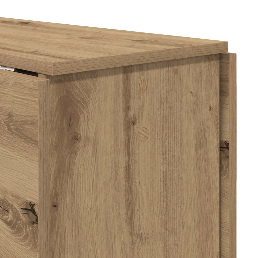 Eettafel 138 x 70 x 73,5 cm Bewerkt hout Artisanaal eiken