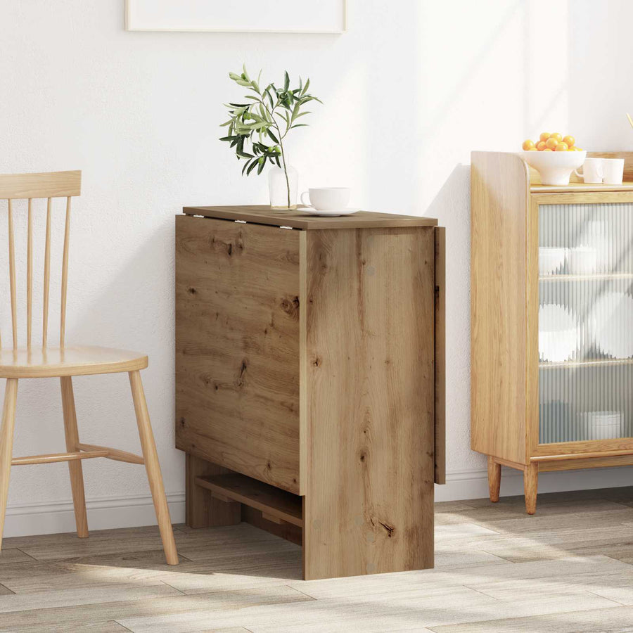 Eettafel 138 x 70 x 73,5 cm Bewerkt hout Artisanaal eiken