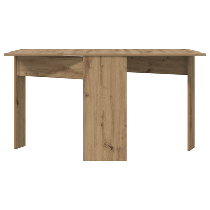 Eettafel 138 x 70 x 73,5 cm Bewerkt hout Artisanaal eiken