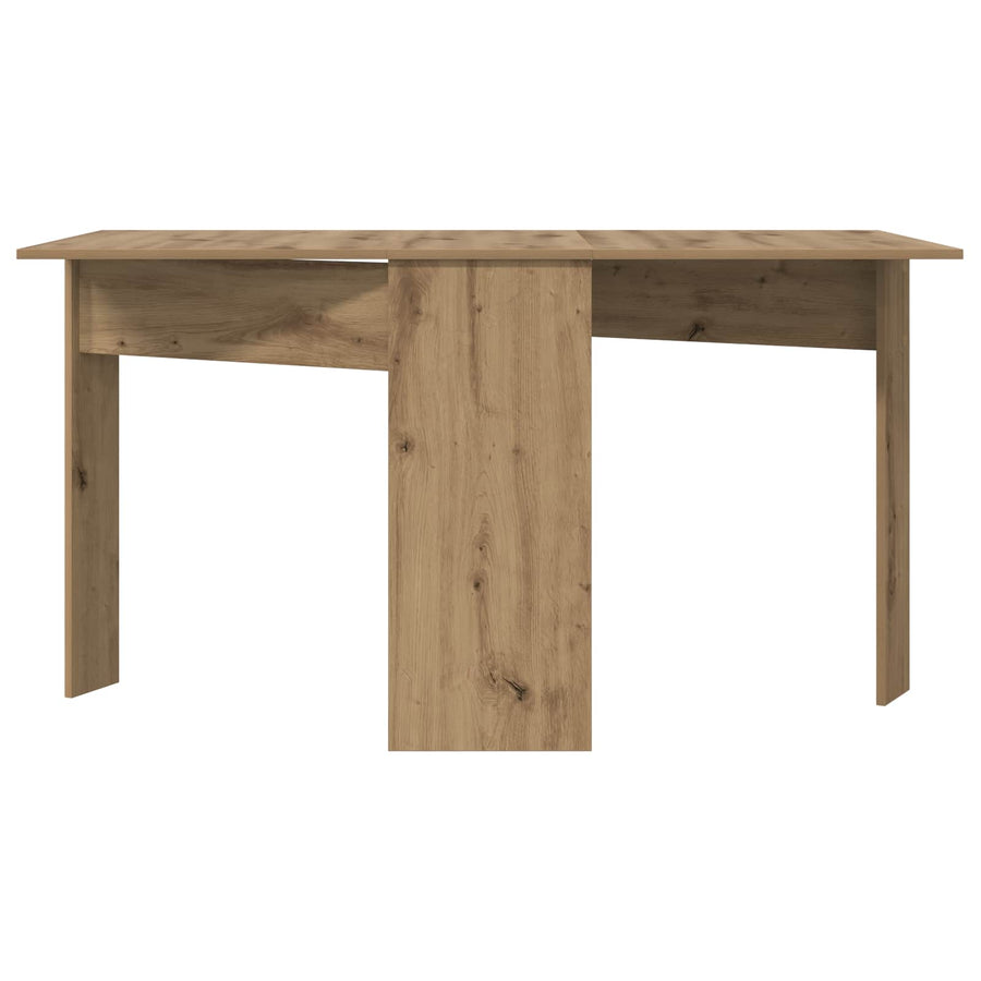 Eettafel 138 x 70 x 73,5 cm Bewerkt hout Artisanaal eiken